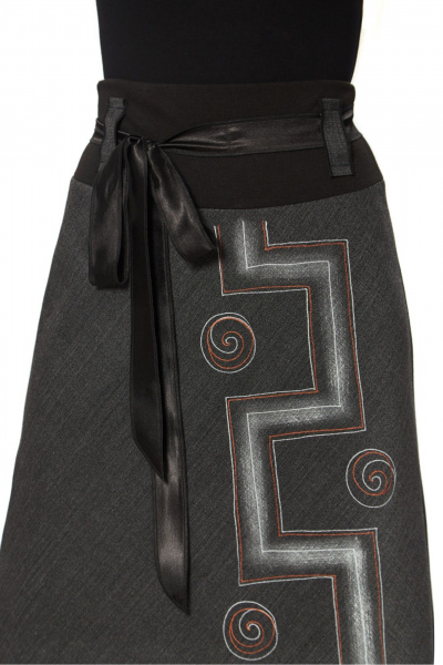 Юбка Полинушка 590/1 серый - фото 3