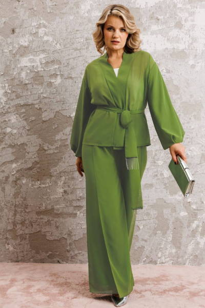 Блуза, брюки Anastasia 1063.1 лайм - фото 2