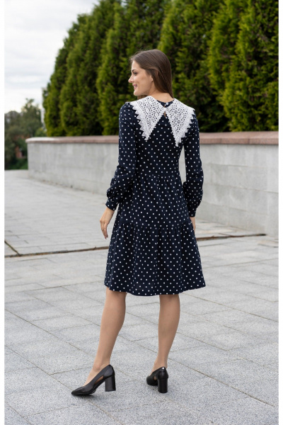 Платье Полинушка 625 темно-синий - фото 2