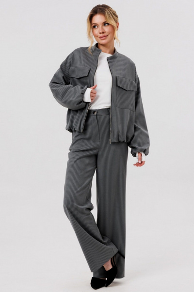Брюки, жакет Faufilure C1579 диз.полоска - фото 1