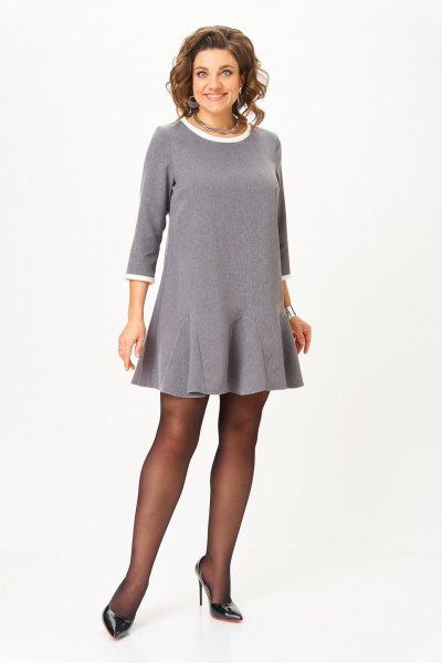 Платье Michel chic 2184 серый - фото 5