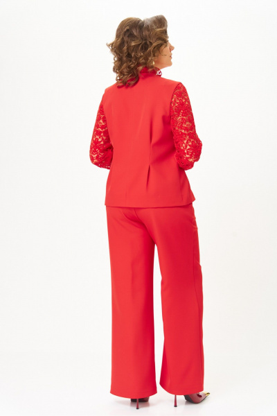 Брюки, жакет Vilena 1130 красный - фото 7