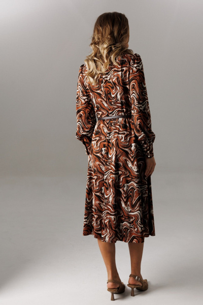 Платье Ларс Стиль 1194 шоколадно-молочный - фото 6