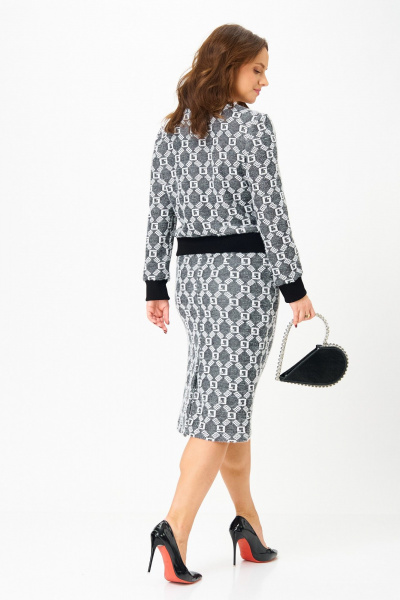 Жакет, юбка Galean Style 903.1 графит_орнамент - фото 16