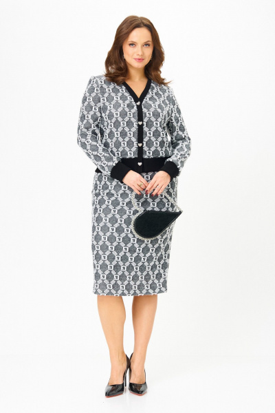 Жакет, юбка Galean Style 903.1 графит_орнамент - фото 15