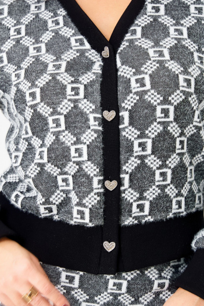 Жакет, юбка Galean Style 903.1 графит_орнамент - фото 5