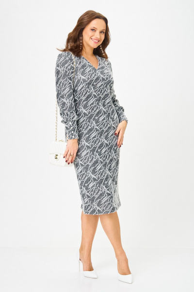 Платье Galean Style 952 графит_штрих - фото 11