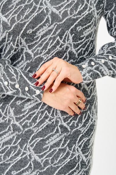 Платье Galean Style 952 графит_штрих - фото 6