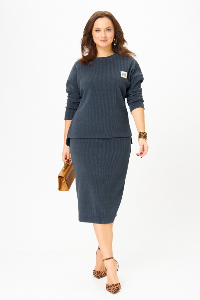 Свитшот, юбка Galean Style 990 темно-синий - фото 21