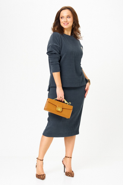 Свитшот, юбка Galean Style 990 темно-синий - фото 6