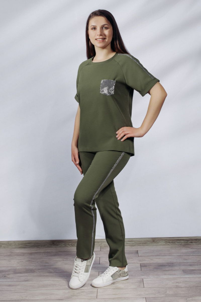 Блуза, брюки LUXTEX 1119 зеленый - фото 2