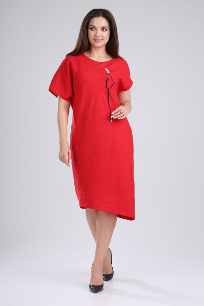 Платье MALI 421-048 красный - фото 5