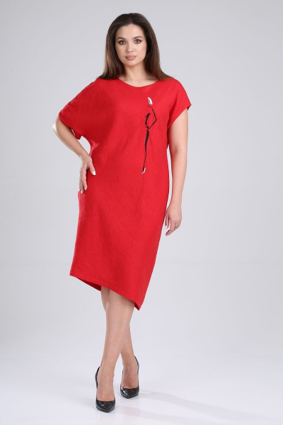 Платье MALI 421-048 красный - фото 3