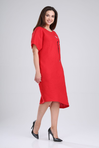 Платье MALI 421-048 красный - фото 1