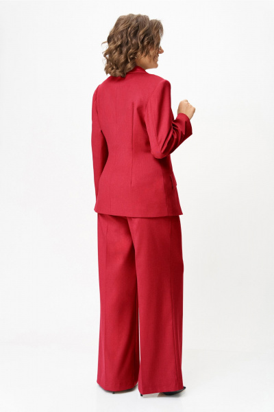 Брюки, жакет Орхидея 1612-1 красный - фото 4