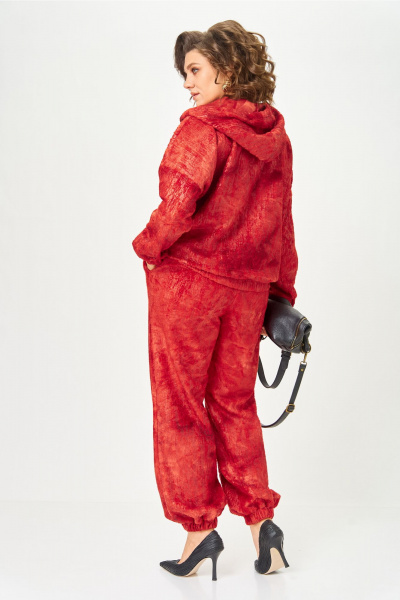 Брюки, худи ANASTASIA MAK 1310 красный - фото 11