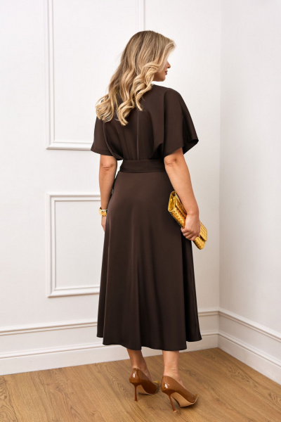 Платье AGATTI 5398-11 шоколад - фото 4