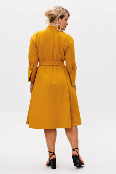 Платье Anastasia 1208.4 горчица - фото 4