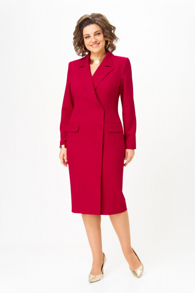 Платье Орхидея 1648 красный - фото 3