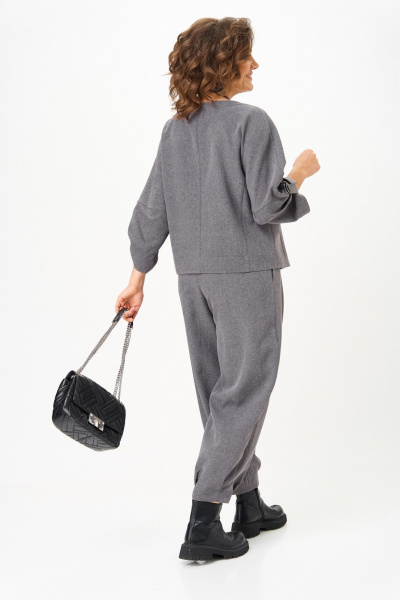 Брюки, жакет Michel chic 1436/1 светло-серый - фото 4
