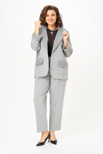Брюки, жакет Michel chic 1437/1 призрачный_серый - фото 2