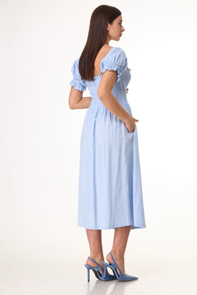 Платье Anelli 1032 голубой - фото 4