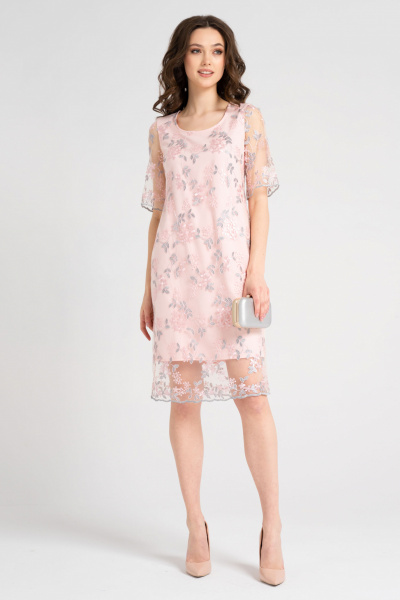 Платье Панда 37980z розовый - фото 1