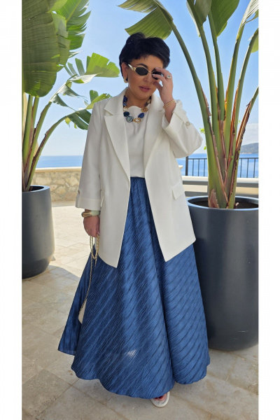 Юбка Vittoria Queen 27143ю синий - фото 7