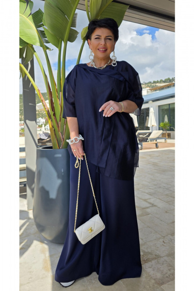 Брюки Vittoria Queen 27183бр темно-синий - фото 6