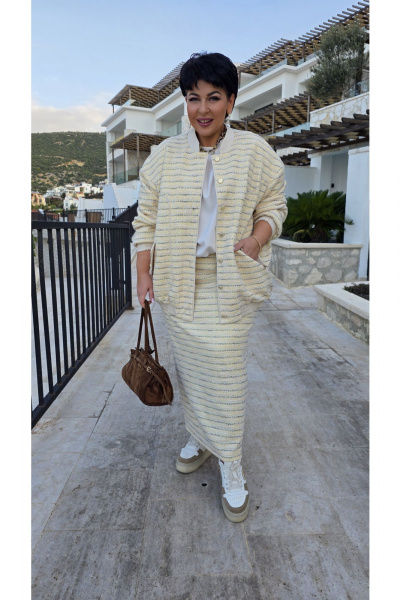 Бомбер Vittoria Queen 27753б желтый - фото 7