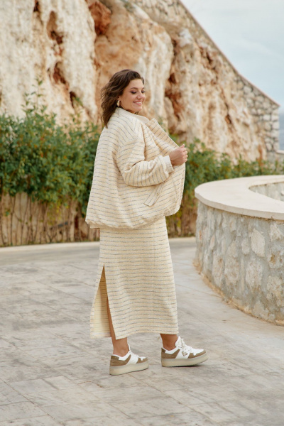 Бомбер Vittoria Queen 27753б желтый - фото 6