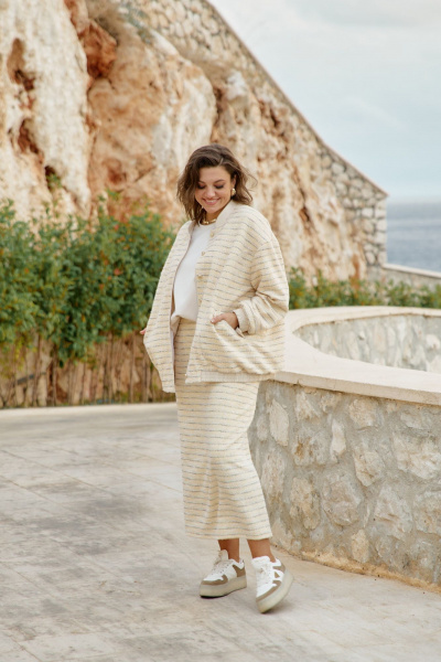 Бомбер Vittoria Queen 27753б желтый - фото 5