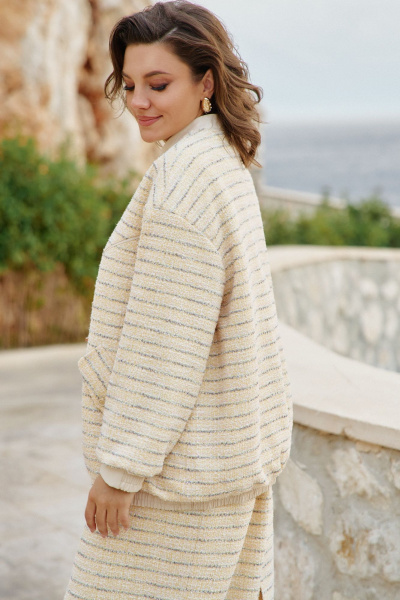 Бомбер Vittoria Queen 27753б желтый - фото 3