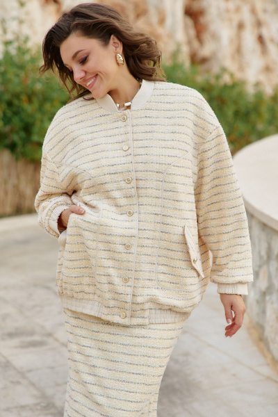 Бомбер Vittoria Queen 27753б желтый - фото 2