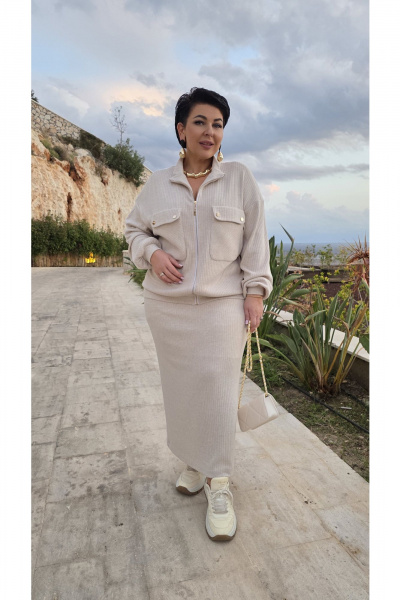 Юбка Vittoria Queen 27773ю бежевый - фото 6