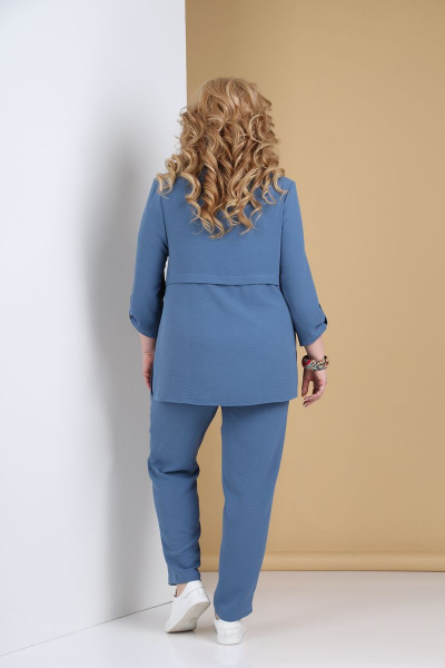 Блуза, брюки, жакет Tensi 309 голубой - фото 3