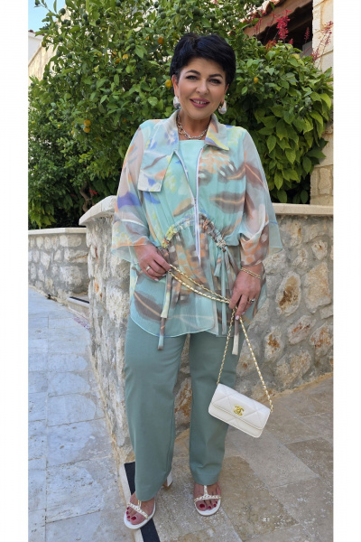 Брюки Vittoria Queen 27853бр мятный - фото 6