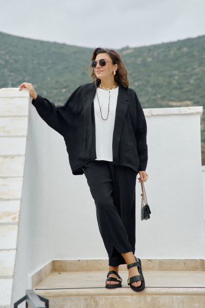 Блуза Vittoria Queen 28553бл молочный - фото 3