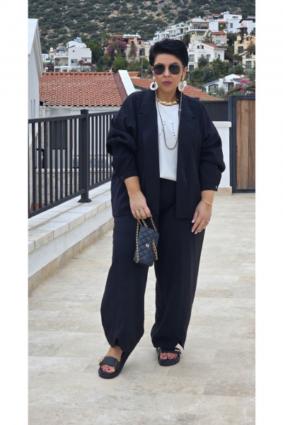 Брюки Vittoria Queen 28553бр черный - фото 8