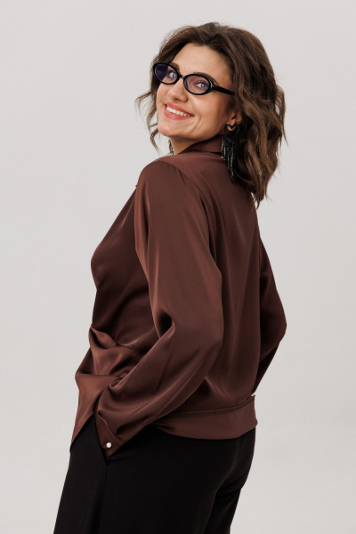 Блуза Anelli 1791 айс_брауни - фото 8