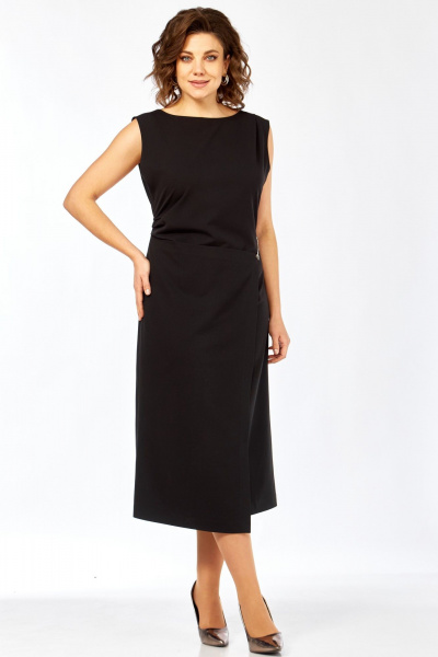 Платье LadyThreeStars 2580 черный - фото 1