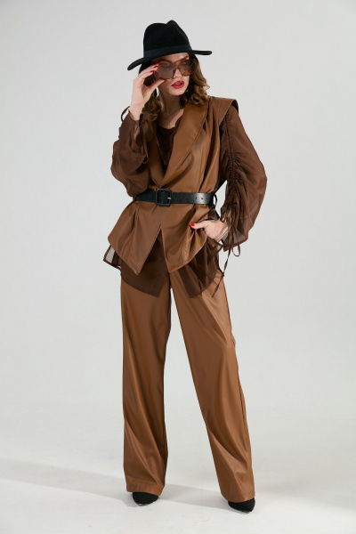 Жилет, ремень NikVa 1027-3 шоколад - фото 6