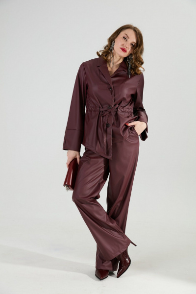 Жакет NikVa 918-10 бордо - фото 4