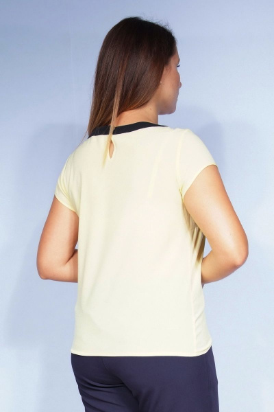 Блуза LUXTEX 0515 бледно-желтый - фото 3