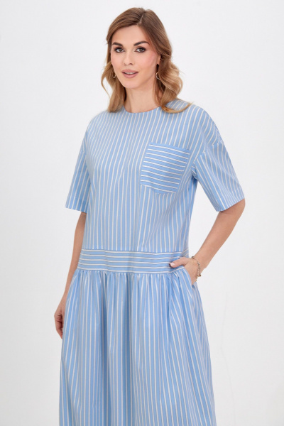 Платье Bazalini 5029 голубой - фото 1