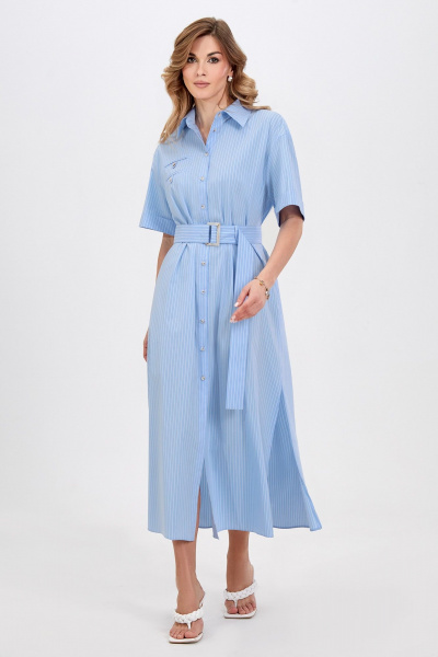 Платье Bazalini 5033 голубой - фото 4