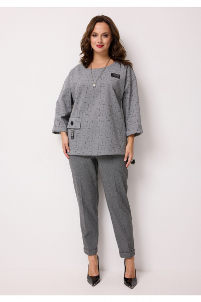 Брюки Твой имидж 2293 черно-белый - фото 1