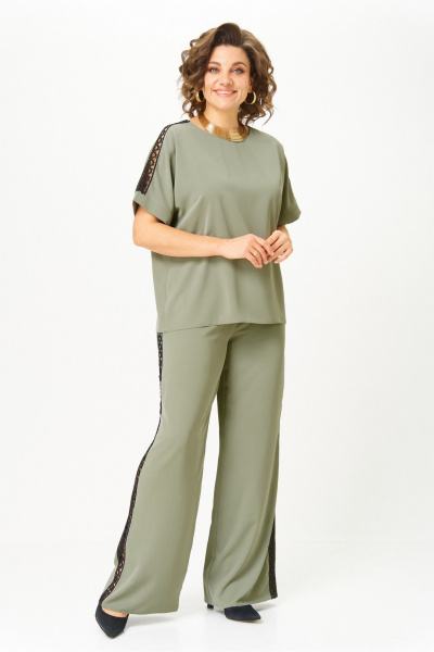 Блуза, брюки Rumoda 2124 зеленый - фото 5