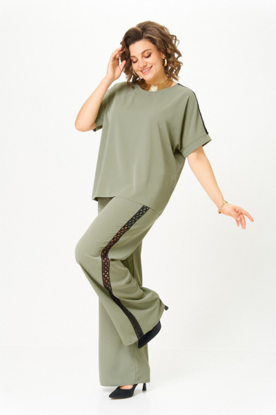 Блуза, брюки Rumoda 2124 зеленый - фото 2