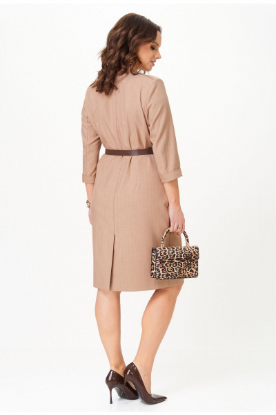 Платье Твой имидж 2327 бежевый_в_полоску - фото 3